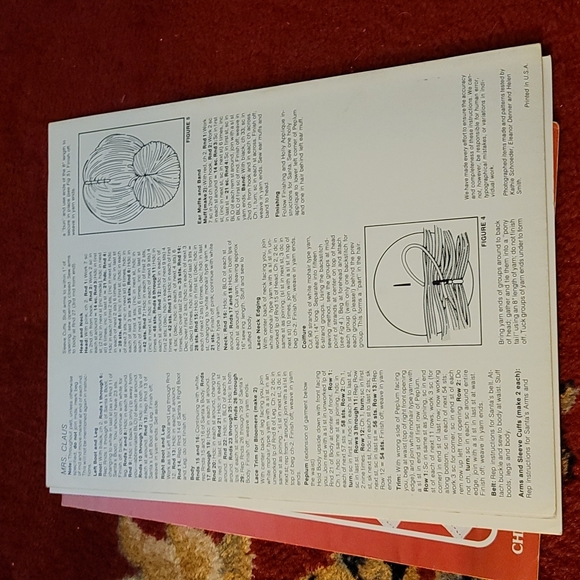 Set of 4 - Vintage Crocheted Christmas Leisure Arts Leaflets 602/328/30?/601 - Picture 7 of 9